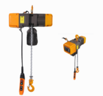 Tecle Eléctrico Industrial 2 Toneladas, 380 V, 6 mts levante, 6.6 mt/min, 1 ramal Cadena G80 10 mm, galv.