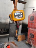 Tecle Eléctrico Industrial 2 Toneladas, 380 V, 6 mts levante, 6.6 mt/min, 1 ramal Cadena G80 10 mm, galv. - Imagen 2