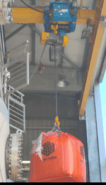 Tecle Eléctrico Industrial 2 Toneladas, 380 V, 6 mts levante, 6.6 mt/min, 1 ramal Cadena G80 10 mm, galv. - Imagen 3